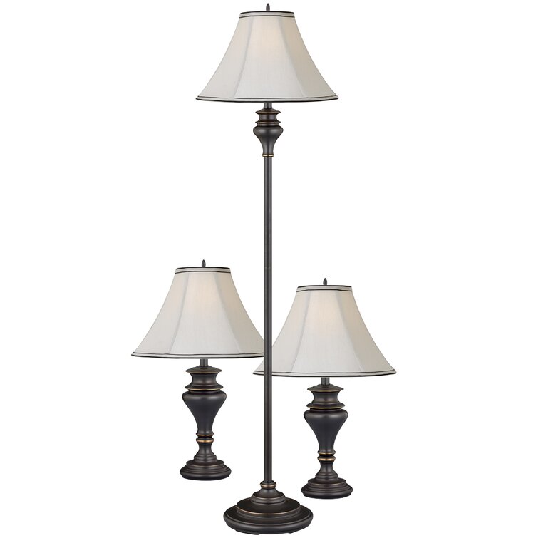 Madison 63'' Madison Bronze Traditional Floor & Table Lamp Set